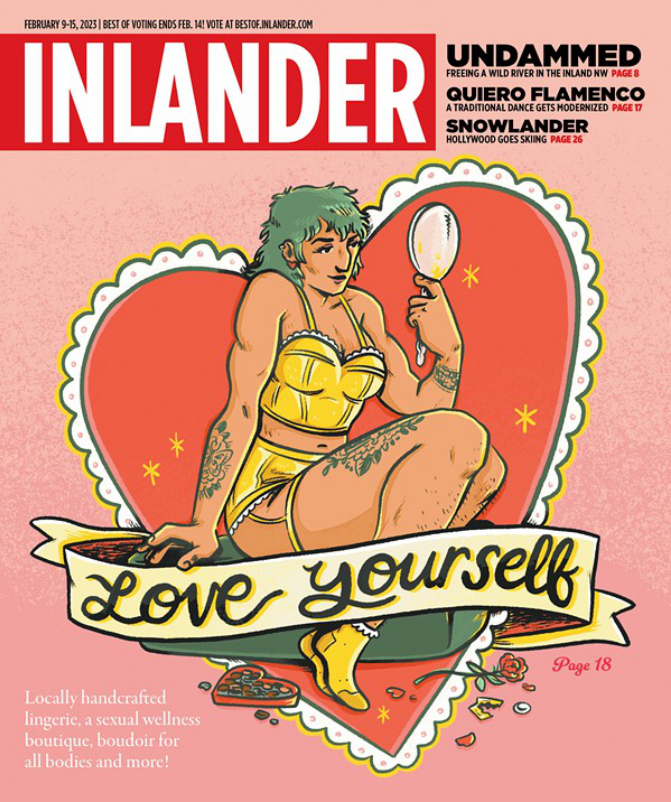 The Inlander's Valentine's Day magazine cover as it originally was published